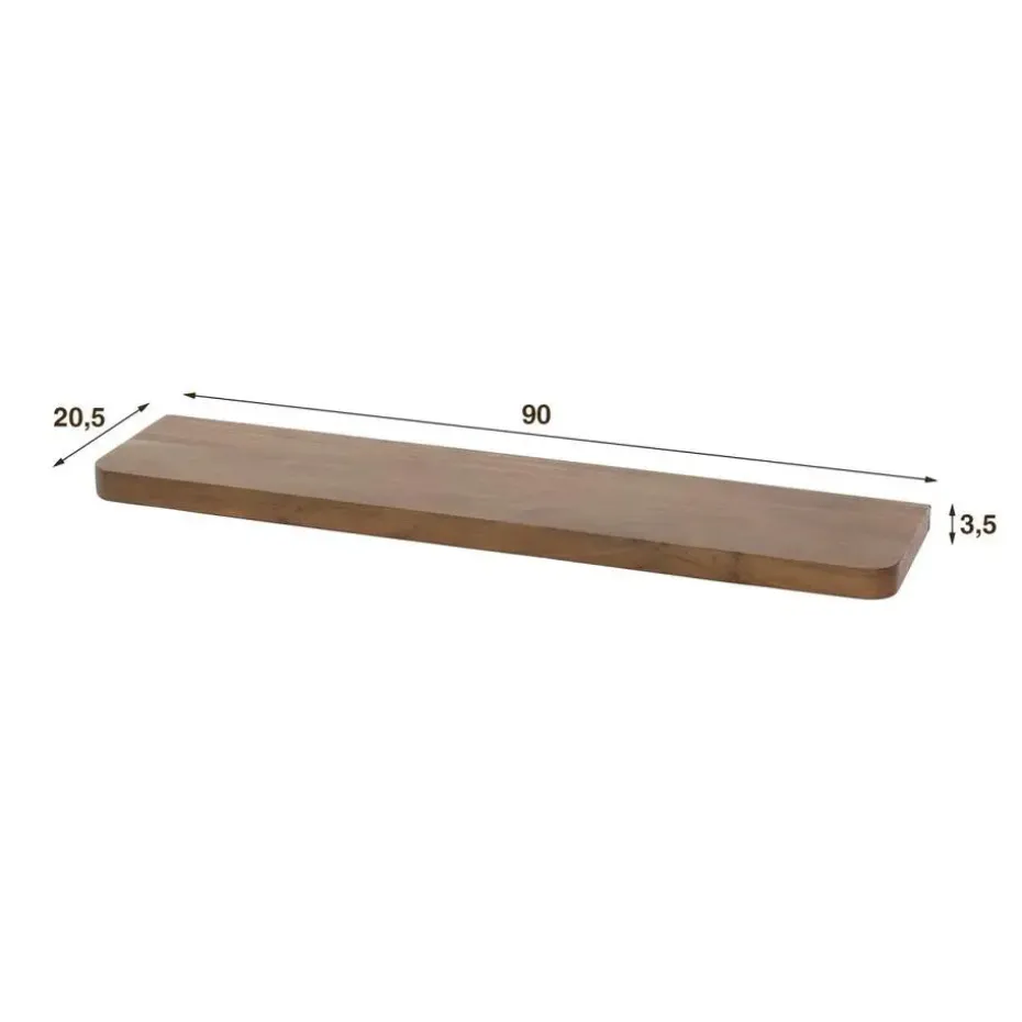 Fraaai - Marino wandplank - 90 cm - acaciahout - bruin