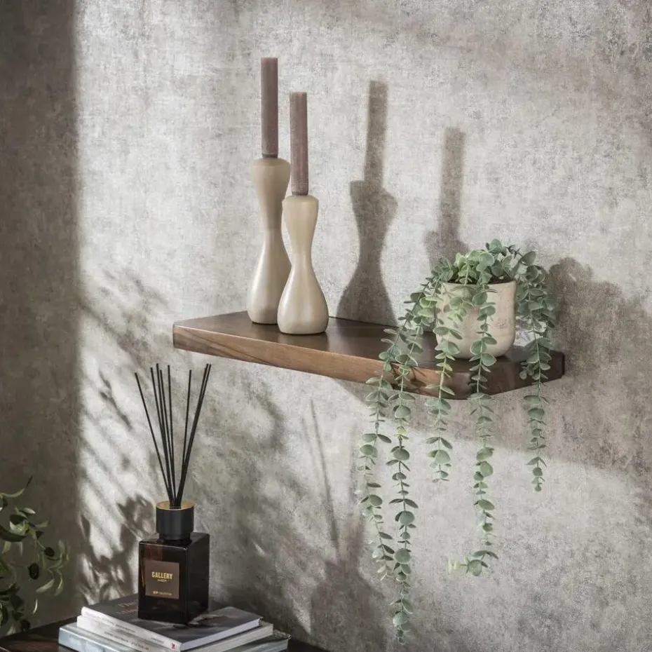 Fraaai - Marino wandplank - 60 cm - acaciahout - bruin