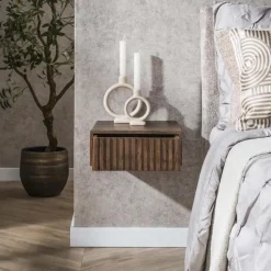 Fraaai - Marino zwevend nachtkastje - 1 lade - acaciahout