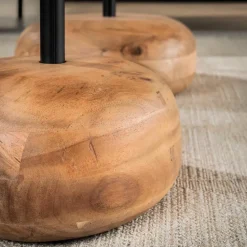 Fraaai - Nicholas salontafel set van 2 driehoekig - massief acacia