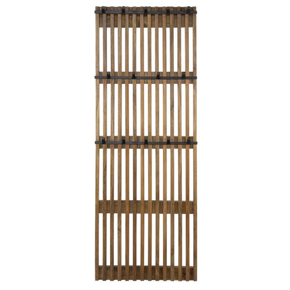 Fraaai - Odila kapstok 14 haken mangohout zandkleur