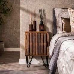 Fraaai - Odila nachtkastje mangohout set van 2