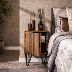 Fraaai - Odila nachtkastje mangohout set van 2