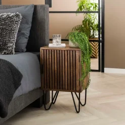 Fraaai - Odila nachtkastje mangohout set van 2