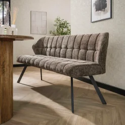 Fraaai - Ramon eetkamerbank 180 cm geweven - taupe