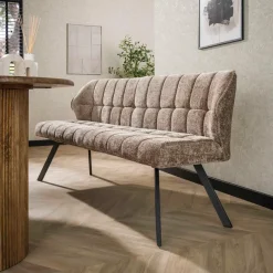 Fraaai - Ramon eetkamerbank 180 cm geweven - champagne