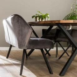 Fraaai - Ramon eetkamerbank 180 cm velvet antraciet