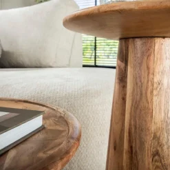 Fraaai - Sarah bijzettafel set van 2 massief acacia - naturel