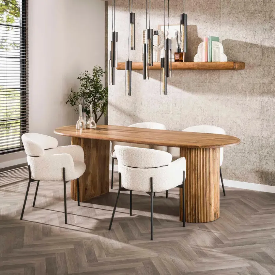 Fraaai - Sedona ovale eettafel - 215 cm - naturel