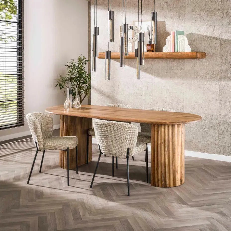 Fraaai - Sedona ovale eettafel - 215 cm - naturel