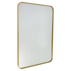 Fragix Boston Spiegel Rechthoekig - Goud - Metaal - 90x60