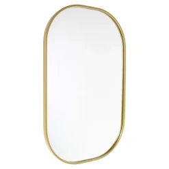 Fragix Iris Spiegel Ovaal - Goud - Metaal - 80x50
