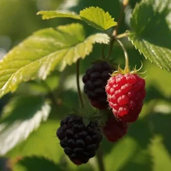 Frambozenplant - Set van 2 - Rubus 'Malling Promise' - Hoogte 50-60cm - ⌀15cm