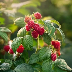 Frambozenplant - Set van 2 - Rubus 'Malling Promise' - Hoogte 50-60cm - ⌀15cm