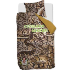 FREEK VONK Ssslaap Lekker dekbedovertrek - 140x200 - Bruin