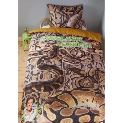 FREEK VONK Ssslaap Lekker dekbedovertrek - 140x200 - Bruin