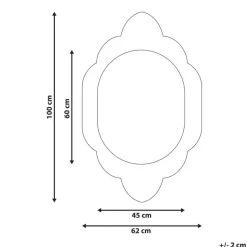 FRESVILLE - Wandspiegel - Lichtbruin - Dennenhout