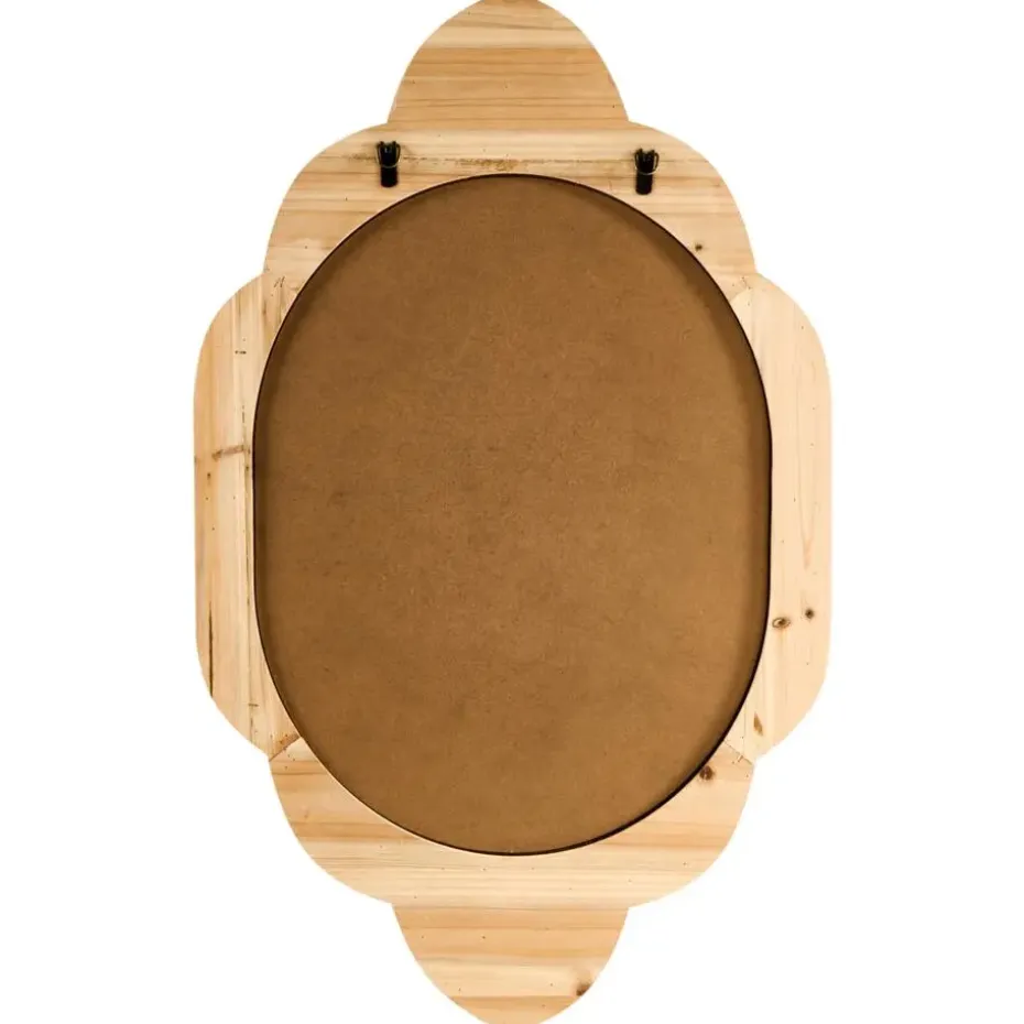 FRESVILLE - Wandspiegel - Lichtbruin - Dennenhout