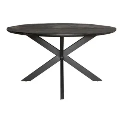Furndea Eettafel Orianna rond - zwart 130cm