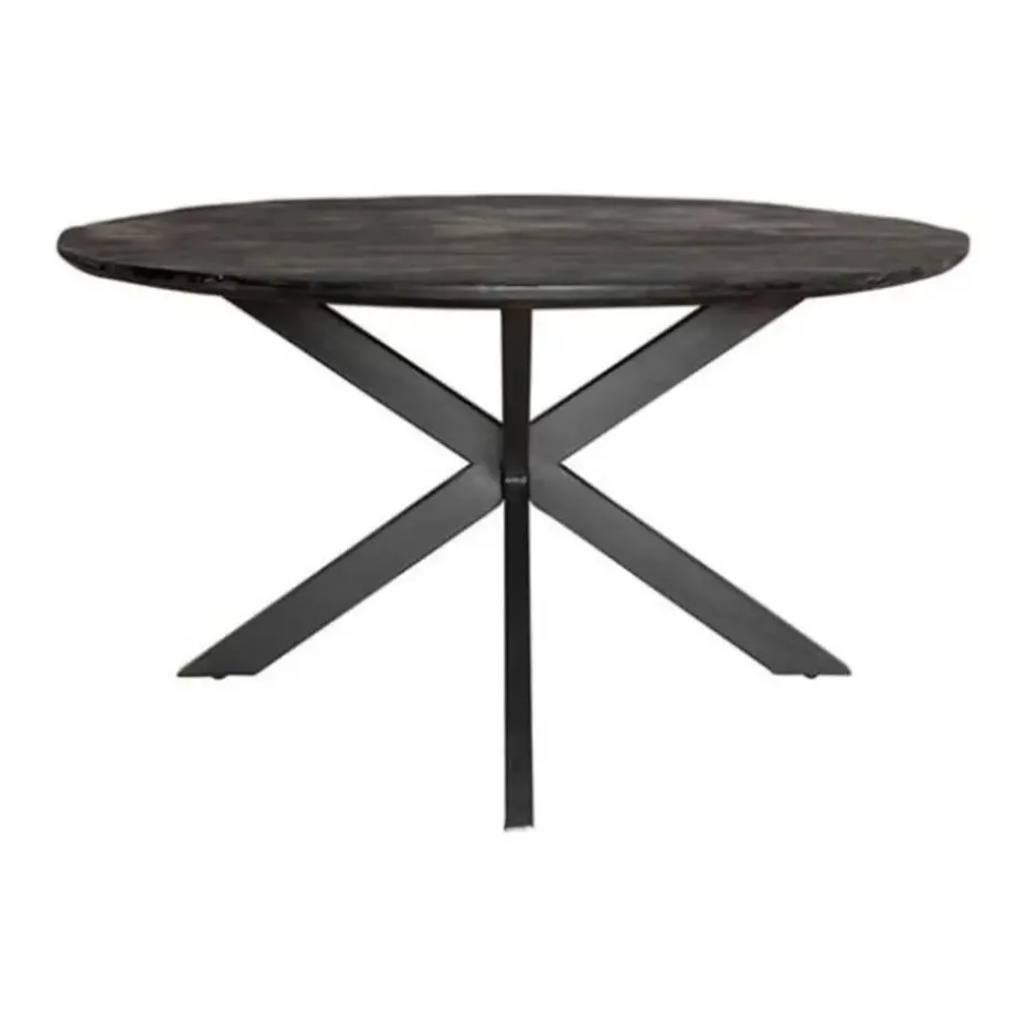 Furndea Eettafel Orianna rond - zwart 130cm