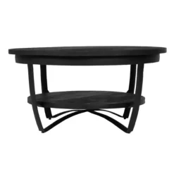 Furndea Emmy salontafel zwart industrieel 70x70x35cm