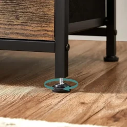 Furnihaus Commode kast 7 stoffen laden met handgrepen metalen frame industrieel