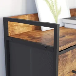 Furnihaus Commode kast 7 stoffen laden met handgrepen metalen frame industrieel