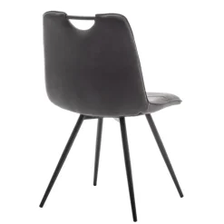 Furnihaus Eetkamerstoelen set van 4 - Leon - Microvezel - Antraciet