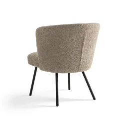 Furnihaus Fauteuil Cindy Boucle Taupe Stof