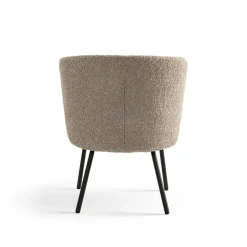 Furnihaus Fauteuil Cindy Boucle Taupe Stof