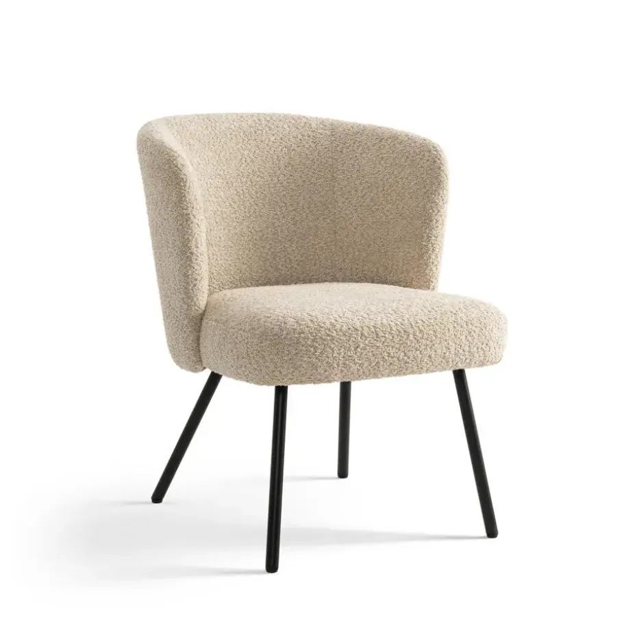 Furnihaus Fauteuil Cindy Boucle Beige Stof