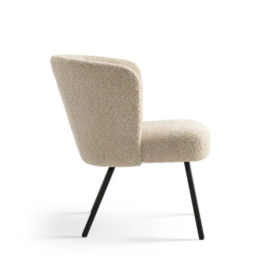 Furnihaus Fauteuil Cindy Boucle Beige Stof