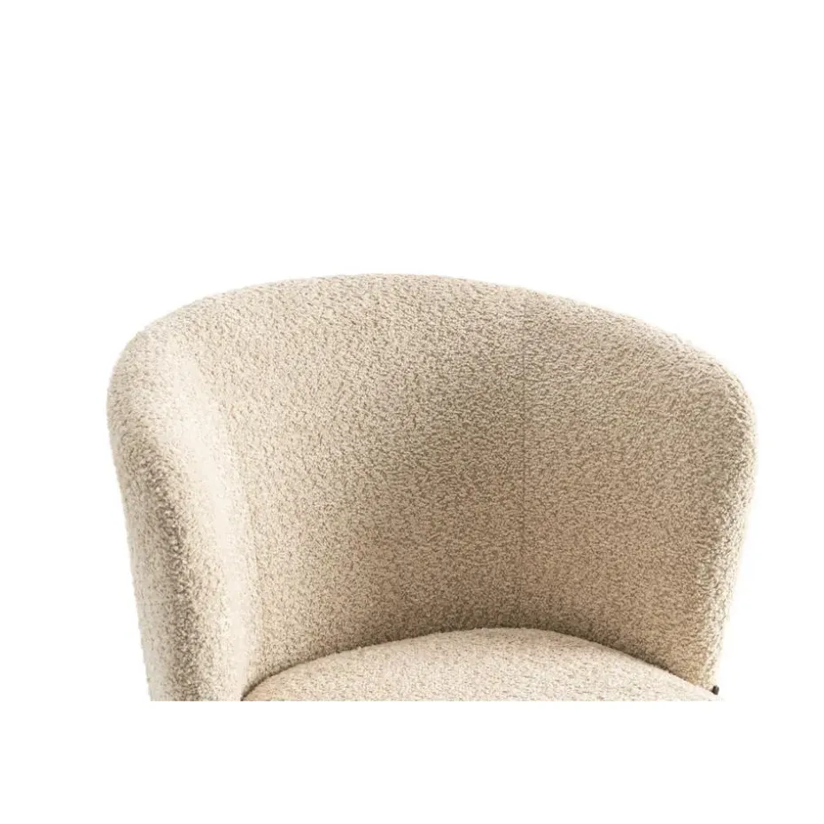 Furnihaus Fauteuil Cindy Boucle Beige Stof