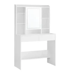 Furnihaus Kaptafel met LED 3 kleuren met instelbare lichtsterkte met spiegel