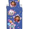 Gabby's poppenhuis Dekbedovertrek Pandy & Mercat - 140 x 200 cm - Polyester