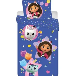 Gabby's poppenhuis Dekbedovertrek Pandy & Mercat - 140 x 200 cm - Polyester