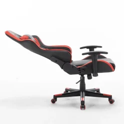 Gamestoel Texas - Zwart / Rood - Gaming Stoel - Bureaustoel