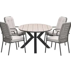 Garden Impressions Aleria - Tulli tuinset 5-delig taupe 180x115 cm