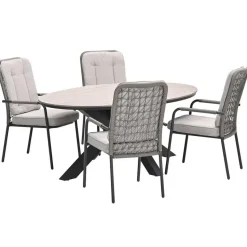 Garden Impressions Aleria - Tulli tuinset 5-delig taupe 180x115 cm