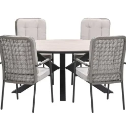 Garden Impressions Aleria - Tulli tuinset 5-delig taupe 180x115 cm
