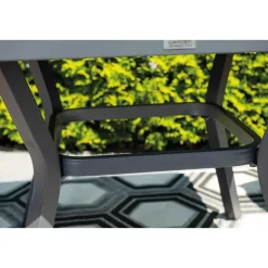 Garden Impressions Amarillo tuinset 5-delig - Mina tuintafel 90x90 cm