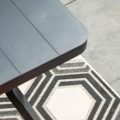 Garden Impressions Amarillo tuinset 5-delig - Mina tuintafel 90x90 cm