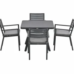 Garden Impressions Amarillo tuinset 5-delig - Mina tuintafel 90x90 cm