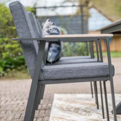 Garden Impressions Angela tuinset 6-delig - Duuk tuintafel Ø150 cm