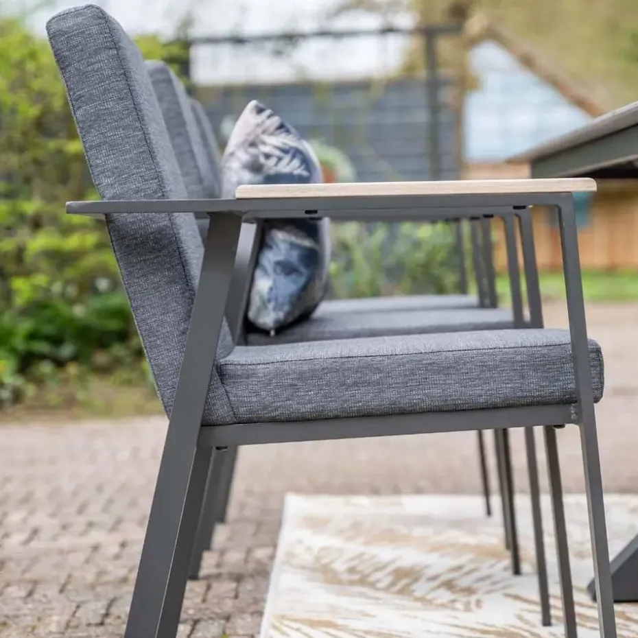 Garden Impressions Angela tuinset 6-delig - Duuk tuintafel Ø150 cm