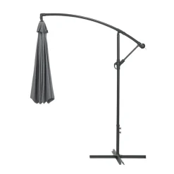 Garden Impressions Athene zweefparasol Ø300 cm - licht grijs