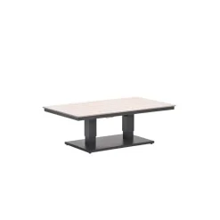 Garden Impressions Brugge verstelb. loungetafel 150x87 - donker grijs