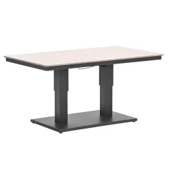 Garden Impressions Brugge verstelb. loungetafel 150x87 - donker grijs