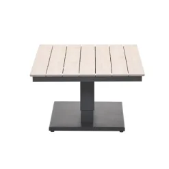 Garden Impressions Brugge verstelb. loungetafel 150x87 - donker grijs