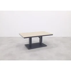 Garden Impressions Brugge verstelb. loungetafel 150x87 - donker grijs